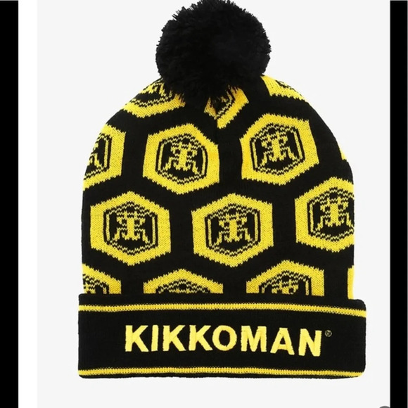 Hot Topic Accessories - Kikkoman Soy Sauce Pom Beanie